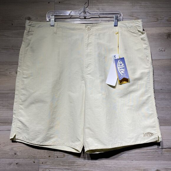 AFTCO Other - AFTCO Everyday Shorts Nylon Active Fit UPF 50 Mens 42x9 Bone Cream Fishing Beach